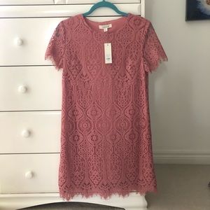 Francescas pink shift dress NWT